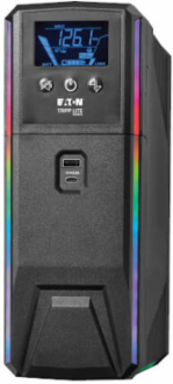 UPS Battery Backup, Gaming, Line-Interactive, 600VA/360W, 120V, Pure Sine Wave, LCD, RGB LED