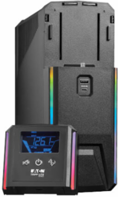 UPS Battery Backup, Gaming, Line-Interactive, 600VA/360W, 120V, Pure Sine Wave, LCD, RGB LED