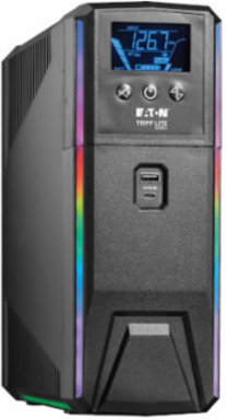 UPS Battery Backup, Gaming, Line-Interactive, 600VA/360W, 120V, Pure Sine Wave, LCD, RGB LED