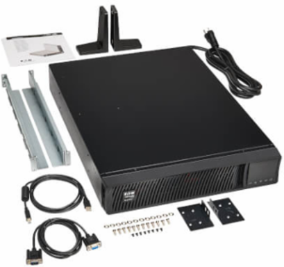 SmartPro 750VA 750W 120V Line-Interactive Sine Wave UPS - 8 Outlets, Extended Run, Network Card Included, LCD, USB, DB9, 2U Rack/Tower