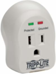 1-Outlet Surge Protector, Direct Plug-In, 600 Joules, Diagnostic LEDs