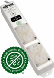 Medical-Grade Power Strip, 4 Hospital-Grade Outlets, 6 ft Cord, Surge Protection