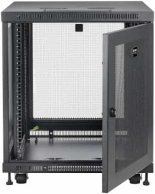 12U Mid-Depth Rack Enclosure Cabinet, 1,000 lb Load Capacity, 32.5 Inch Max Depth