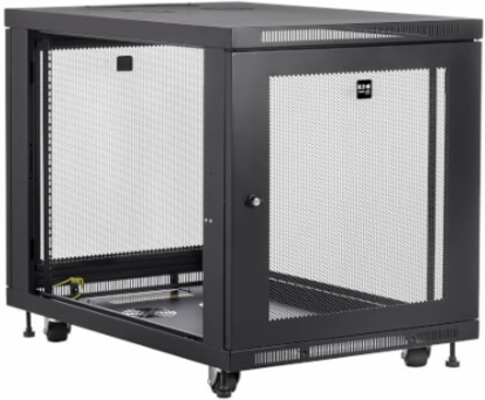 12U Mid-Depth Rack Enclosure Cabinet, 1,000 lb Load Capacity, 32.5 Inch Max Depth