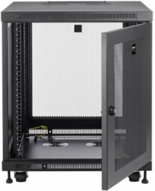 12U Mid-Depth Rack Enclosure Cabinet, 1,000 lb Load Capacity, 32.5 Inch Max Depth