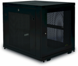 12U Mid-Depth Rack Enclosure Cabinet, 1,000 lb Load Capacity, 32.5 Inch Max Depth