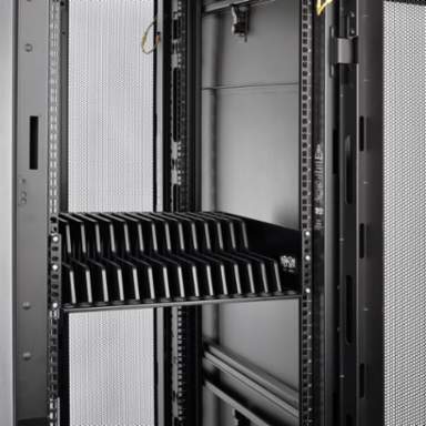 3U Rack-Mount Storage Shelf for 16 Devices, 4.88 x 18.88 x 15.81 Inch