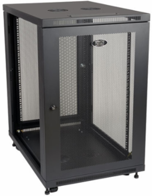 18U Mid-Depth Rack Enclosure Cabinet, 1000 lbs Capacity, 28.31 Inch Depth