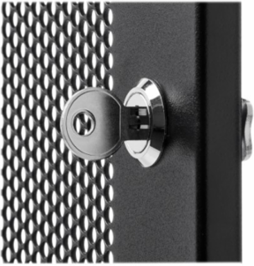 SmartRack Hinged Standoff Security Cage for Rack Equipment, 1U, Front