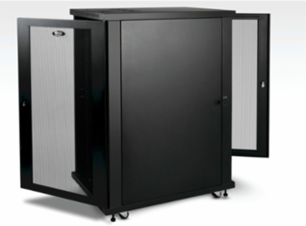 24U Mid-Depth Rack Enclosure Cabinet, 33 Inch Depth, 1000 lbs Capacity