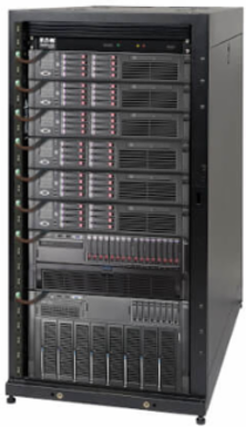 25U Server Rack Enclosure Cabinet, 42 Inch Depth, 3000 lb Capacity, Black