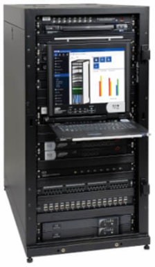 25U Server Rack Enclosure Cabinet, 42 Inch Depth, 3000 lb Capacity, Black