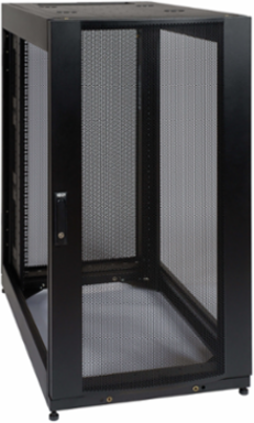 25U Server Rack Enclosure Cabinet, 42 Inch Depth, 3000 lb Capacity, Black