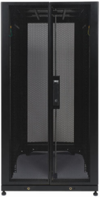 25U Server Rack Enclosure Cabinet, 42 Inch Depth, 3000 lb Capacity, Black