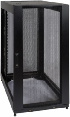 25U Server Rack Enclosure Cabinet, 42 Inch Depth, 3000 lb Capacity, Black