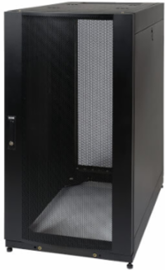 25U Server Rack Enclosure Cabinet, 42 Inch Depth, 3000 lb Capacity, Black