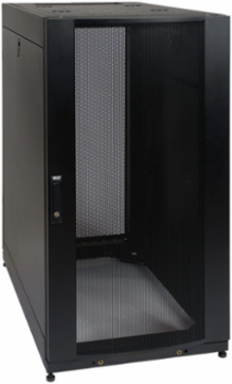 25U Server Rack Enclosure Cabinet, 42 Inch Depth, 3000 lb Capacity, Black