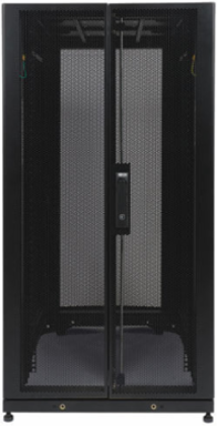 25U Rack Enclosure Cabinet, 27.75 Inch Depth, 3000 lb Capacity, Black