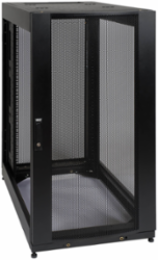 25U Rack Enclosure Cabinet, 27.75 Inch Depth, 3000 lb Capacity, Black