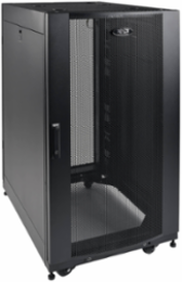 25U Shallow-Depth Rack Enclosure Cabinet, 3000 lbs Capacity, 50 x 23.63 x 32.6 Inch