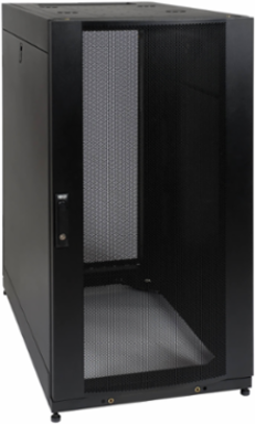 25U SmartRack Enclosure Cabinet, 42 Inch Depth, 3000 lb Capacity, Locking Doors
