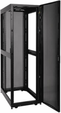 42U Rack Enclosure Cabinet, 27.75 Inch Depth, 3000 lb Capacity, 10-32 Mounting Holes
