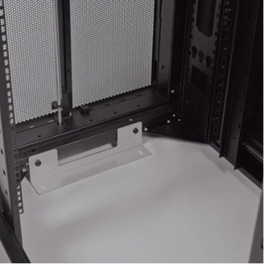 42U Rack Enclosure Cabinet, Black, 27.75 Inch Depth, 3000 lb Load Capacity