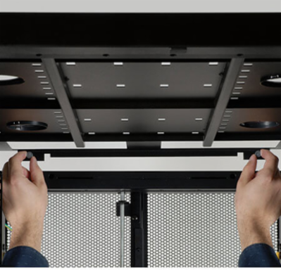 42U Rack Enclosure Cabinet, Black, 27.75 Inch Depth, 3000 lb Load Capacity