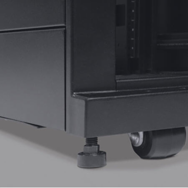 42U Rack Enclosure Cabinet, Black, 27.75 Inch Depth, 3000 lb Load Capacity