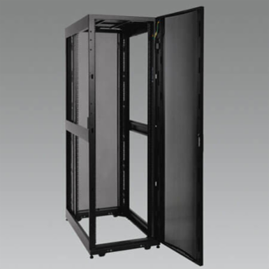 42U Rack Enclosure Cabinet, Black, 27.75 Inch Depth, 3000 lb Load Capacity