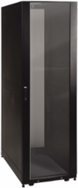 42U Rack Enclosure Cabinet, Black, 27.75 Inch Depth, 3000 lb Load Capacity