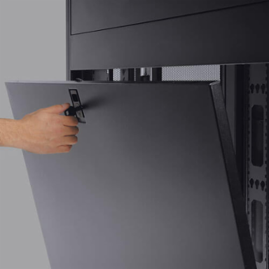 42U Shallow Rack Enclosure Cabinet, 3000 lb Capacity, 27 Inch Depth