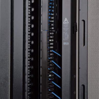 42U Shallow Rack Enclosure Cabinet, 3000 lb Capacity, 27 Inch Depth
