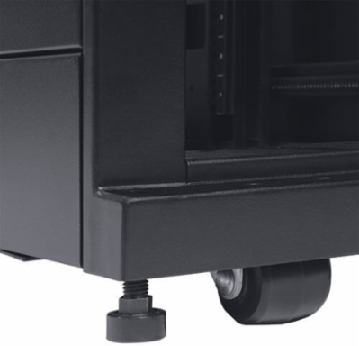 42U SmartRack Shallow Depth Rack Enclosure Cabinet, 2250 lb Rolling Capacity, 32 Inch Depth