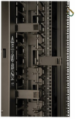 42U Wide Rack Enclosure Cabinet, 3000 lbs Capacity, Vented Design, Cable Management