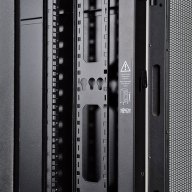 45U Standard-Depth Server Rack Enclosure, 3000 lb Capacity, 27.75 Inch Depth