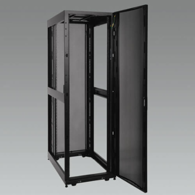 45U Standard-Depth Server Rack Enclosure, 3000 lb Capacity, 27.75 Inch Depth