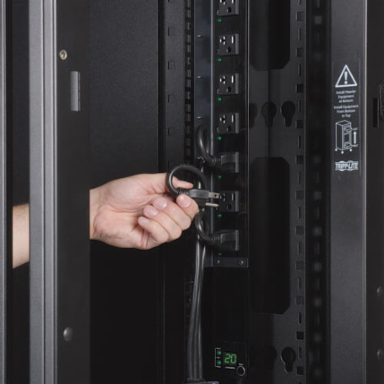 45U Shallow-Depth Rack Enclosure Cabinet, 3000 lb Capacity, 32 Inch Depth