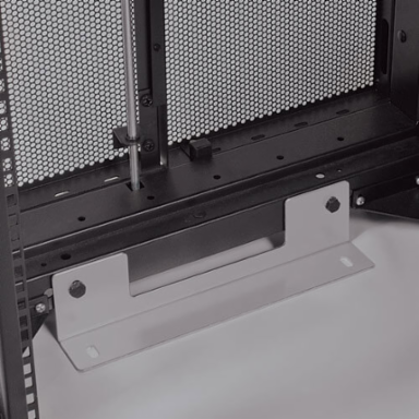 45U Rack Enclosure Cabinet, 3000 lb Capacity, 24 Inch Wide, 42 Inch Deep