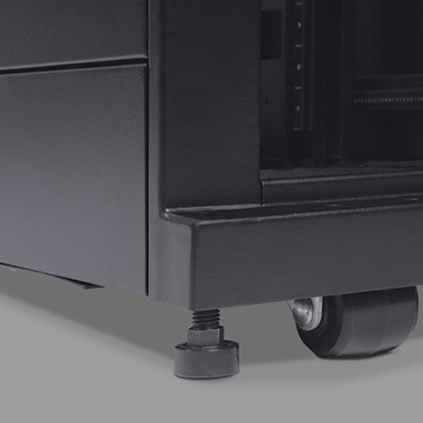 48U Deep Rack Enclosure 45 Inch Depth, 3000 lb Capacity, Black