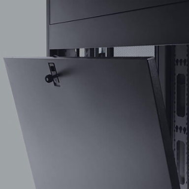 48U Deep Rack Enclosure 45 Inch Depth, 3000 lb Capacity, Black