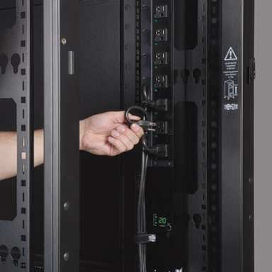 48U Deep Rack Enclosure 45 Inch Depth, 3000 lb Capacity, Black