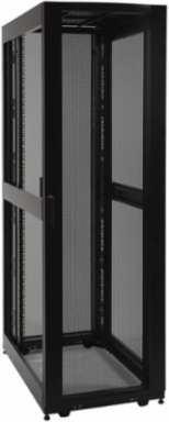 48U Standard-Depth Rack Enclosure Cabinet - 3000 lb Capacity, 27.75 Inch Depth