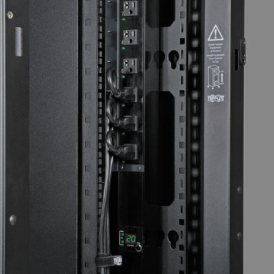 48U Wide Rack Enclosure Cabinet, 3000 lb Capacity, 30 Inch Width, 42 Inch Depth