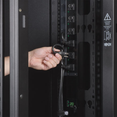 48U Wide Rack Enclosure Cabinet, 3000 lb Capacity, 30 Inch Width, 42 Inch Depth