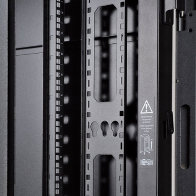 48U Wide Rack Enclosure Cabinet, 3000 lb Capacity, 30 Inch Width, 42 Inch Depth