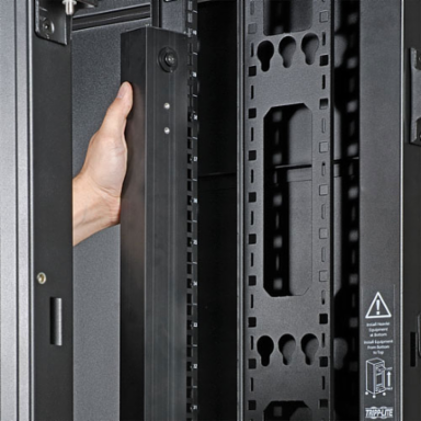 48U Wide Rack Enclosure Cabinet, 3000 lb Capacity, 30 Inch Width, 42 Inch Depth