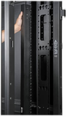 48U Wide Rack Enclosure Cabinet, 3000 lb Capacity, 30 Inch Width, 42 Inch Depth