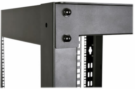 48U Heavy-Duty Open Frame Rack - Black, Supports 3000 lb, 35.25 Inch Depth