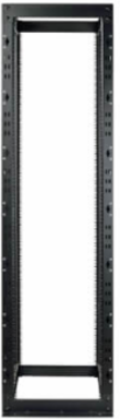 48U Heavy-Duty Open Frame Rack - Black, Supports 3000 lb, 35.25 Inch Depth